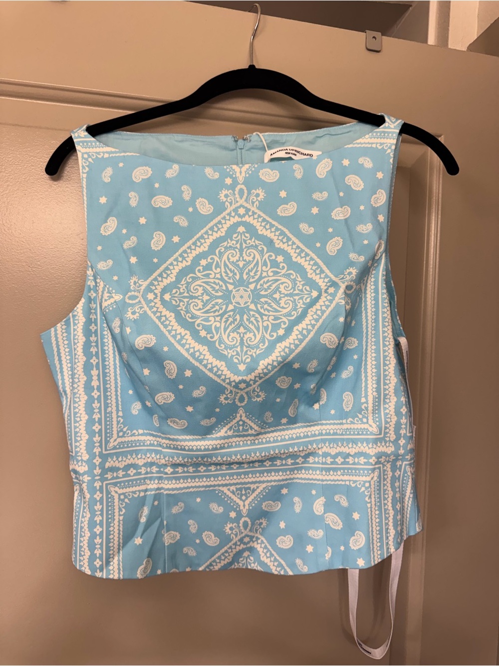 Amanda Uprichard Ines Top in Pacific Montana Print